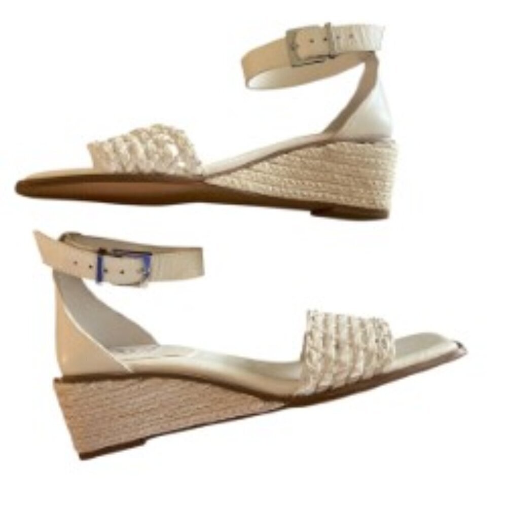 Vince Camuto Bretandi Wedge Sandal in Coconut Cream 8.5